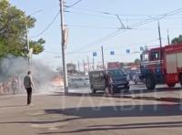 На пр. Космонавтов в Гомеле 29 августа горел автомобиль