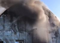 В Гомеле ликвидировали пожар в ангаре