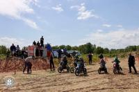 В Гомельской области гонщики соревновались в минимотокроссе. 
